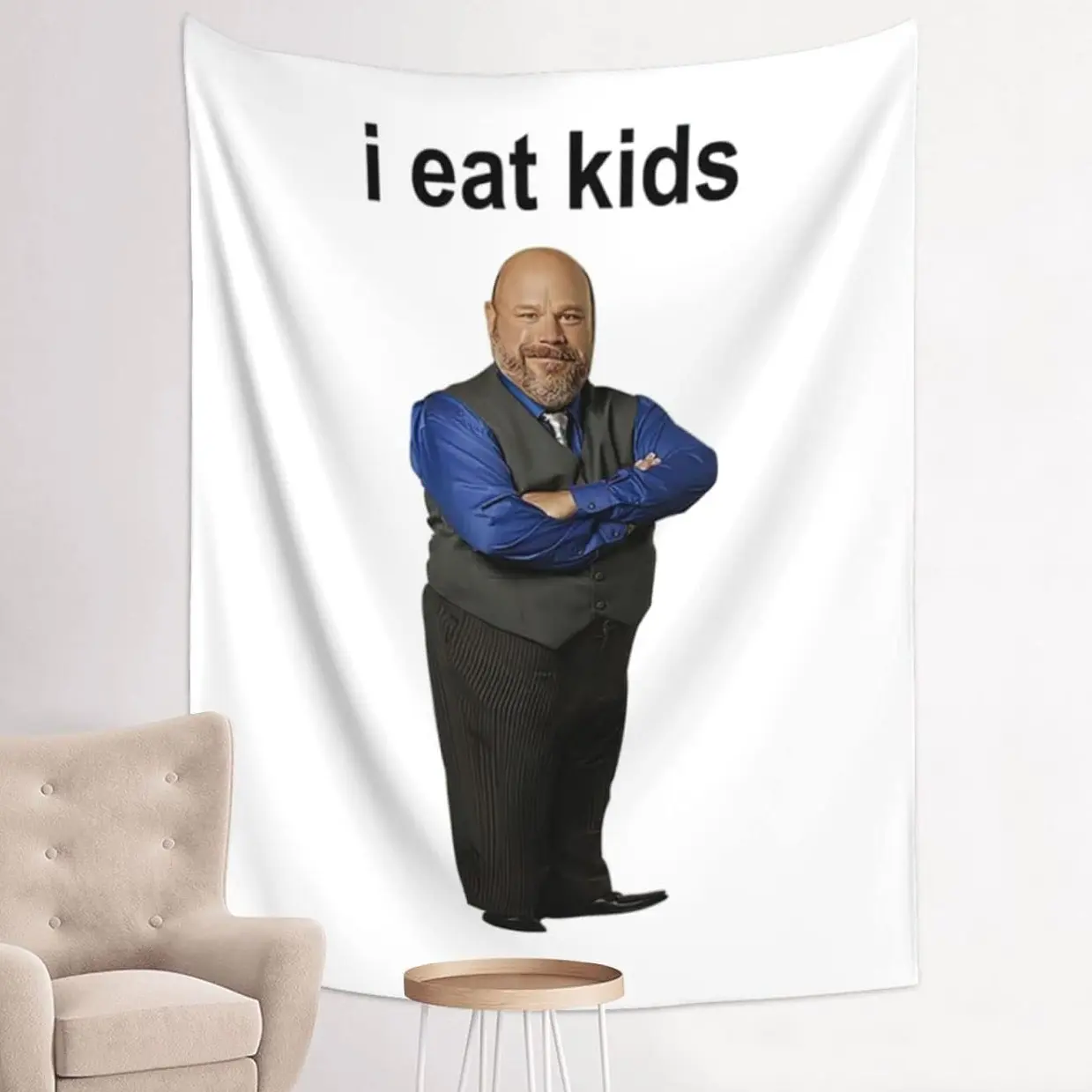 I E-at Kids Bertram Tapestry Aesthetic Tapestrys 3x5Ft Funny Meme Tapestries Wall Hanging Art Poster For Bedroom Living Room