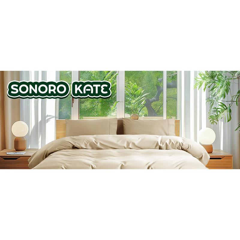 100% Sheets Set, Extra Deep Pocket to 18"-24",1000 High Thread Count, Soft & Breathable 5-Hotel Sateen Bed Sheets - 4 PC (Beige,Queen)