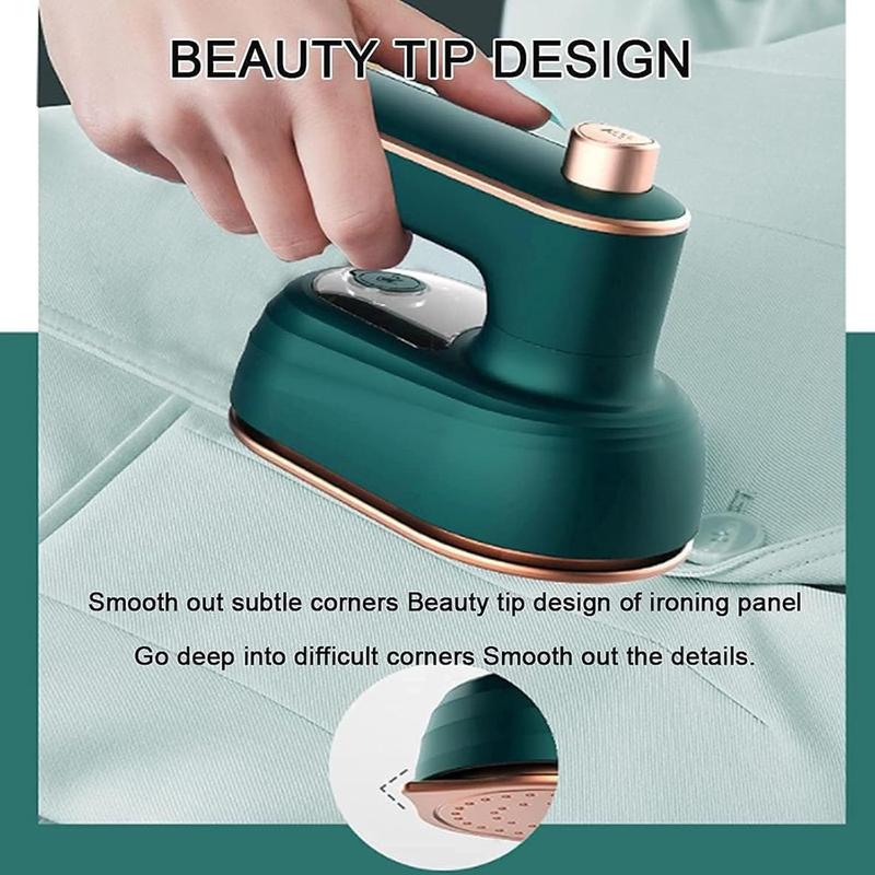 Mini Travel Irons for Clothes Portable Handheld Iron Steam with Dry & Wet Ironing for Home Business Clothing Household Appliances Cordless Multifunction 360-degree Ironing Capability 50ML Water Tank Compact Design