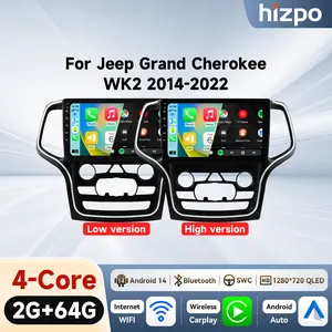 GPS Touch Screen Car Stereo for Jeep Grand Cherokee WK2 2014-2022 Wireless Android Car Stereo with WiFi Wireless Carplay audio