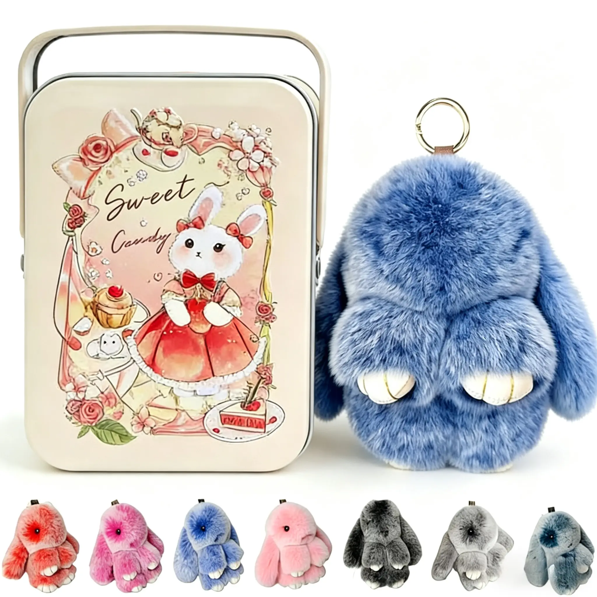 black bashful bunny keychain - TikTok Shop