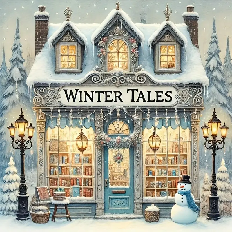 Winter Cabin, Diamond Painting, Super Stress Relief, Popular Craft, Handicraft, Suitable for Beginners, Full Diamond Painting Kit, Ideal for Home Wall Decoration, 30Cmx30Cm - 11.8 Inches X 11.87 Inches
