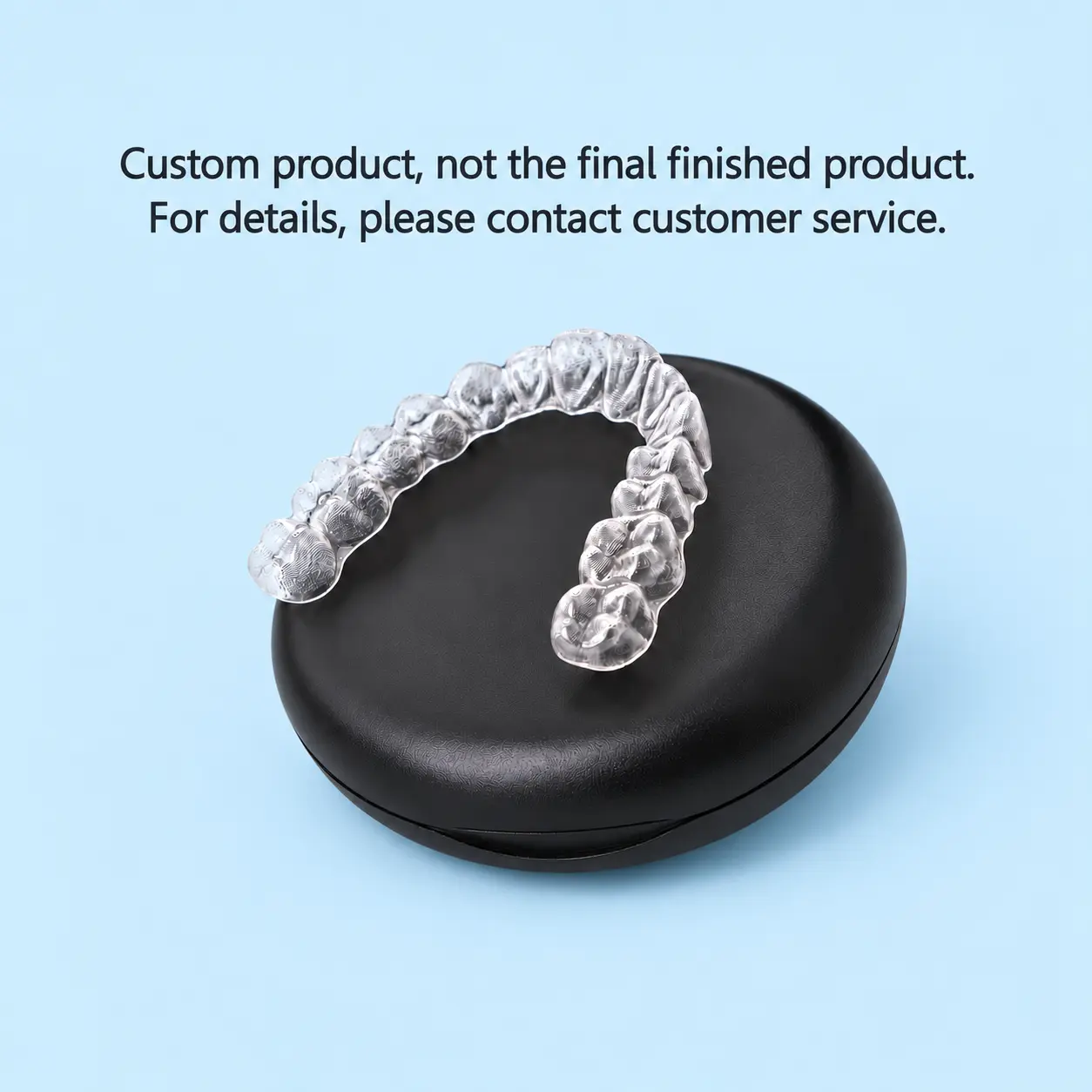 SMILESEEK Custom Clear Dental Retainer Set, Upper & Lower Teeth Retainers, Transparent Removable Retainers, TPU &PETG Material, Storage Case Included