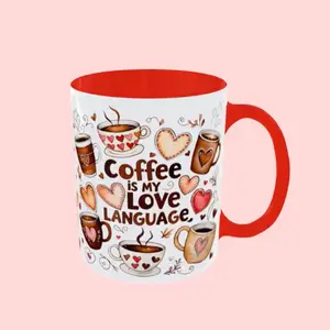Coffee Is My 11oz & 15oz Mug, Cute Mug, Coffee Cup, Coffee Lover Mug Drinkware Printed Funny Tumblers