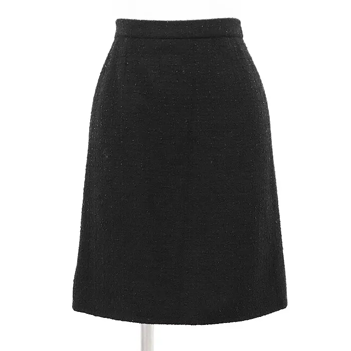 Pre-owned CHANEL Wool Small Leather Goods BOUTIQUE Blend Skirt
