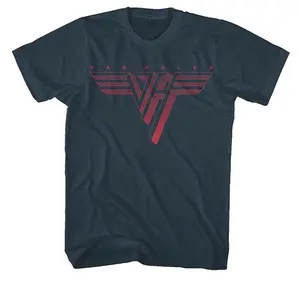 Official Van Halen T Shirt Classic Logo Blue Mens Unisex Vintage Rock Metal Tee