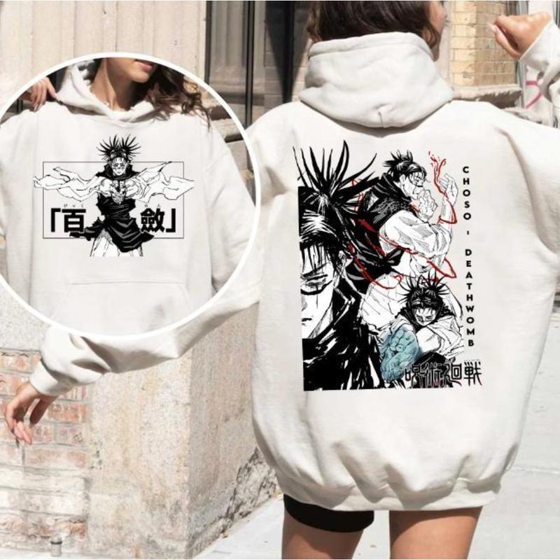 Choso Jjk 2 Side Hoodie Sweatshirt, Manga Cute Shirt, Anime Shirt, Jujutsu Kaisen Hoodie, Unisex Sweater Pullover Tee y2k top