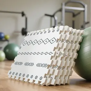 6-Pack Interlocking EVA Floor Mats 24"x24"x0.5" - Heavy Duty Gym Tiles for Home Fitness & Holiday Events, Waterproof Non-Slip Exercise Mats for Easter/July 4th Decor (4'x6' Assembly)