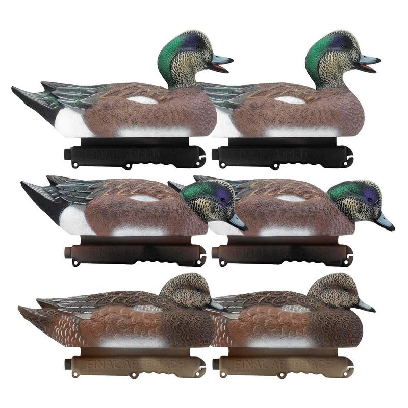 Final Approach Live Wigeon Floater Duck Decoys, 6 Pack
