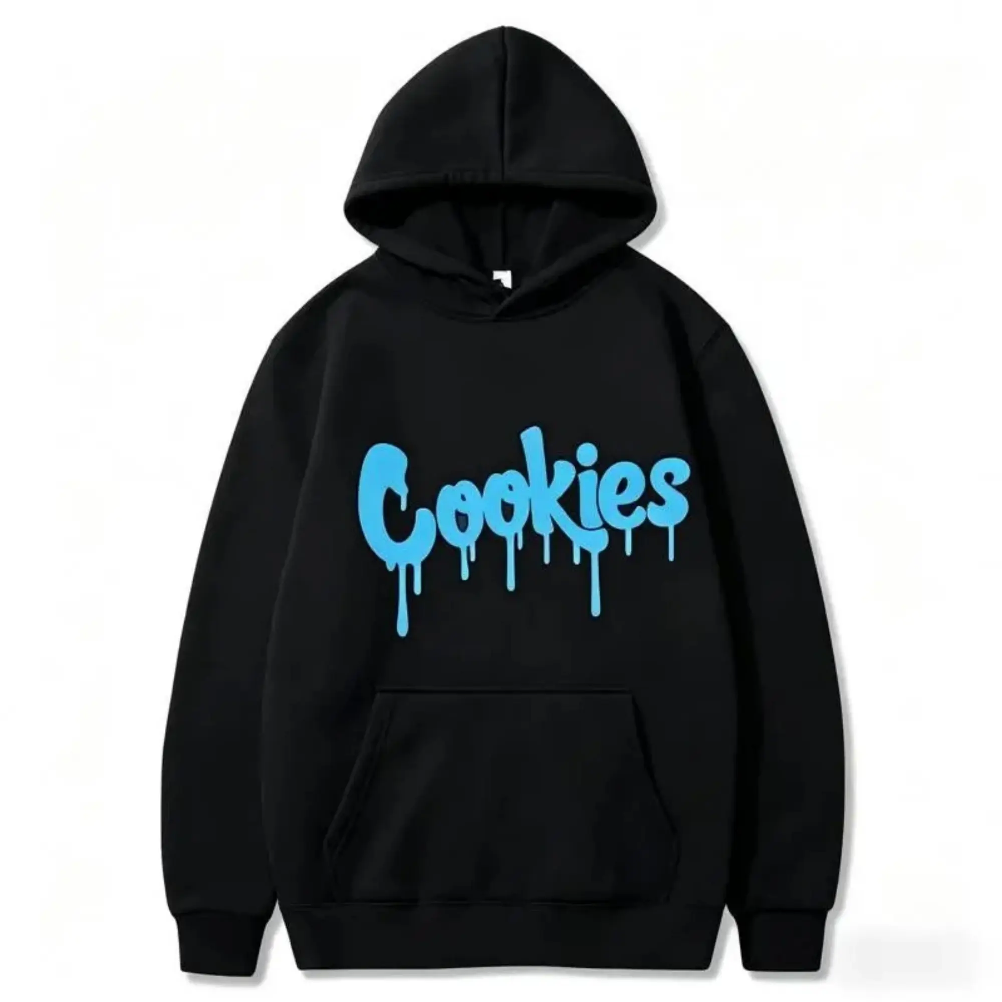 Fashion Cookies Letter Print Graphic Hoodie - Fall Winter Casual Streetwear Pullover Sweatshirt Fitted Cartoon Pattern Design for Men & Women