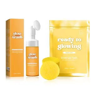 Skincare Beauty Kit with Ready-to-Glow Wash, Free Turmeric Pads & Sweet Lemo Glow-Up Pads for Healthy Skin Comprehensive Routine