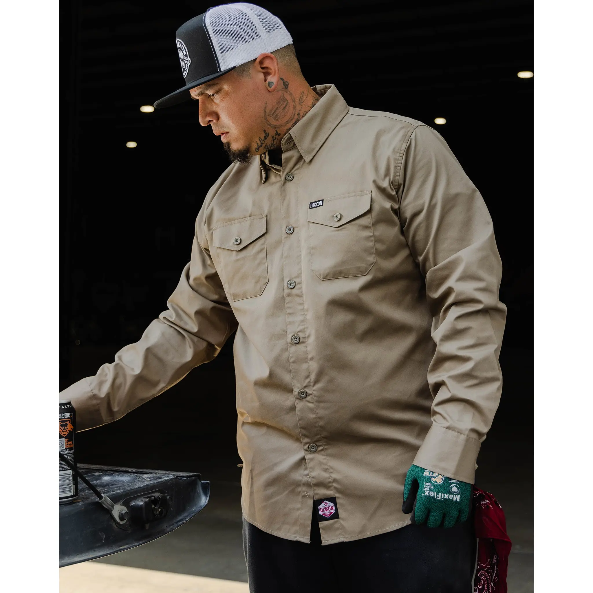 WorkForce Long Sleeve Work Shirt - Khaki WorkForce Long Sleeve Work Shirt - Khaki