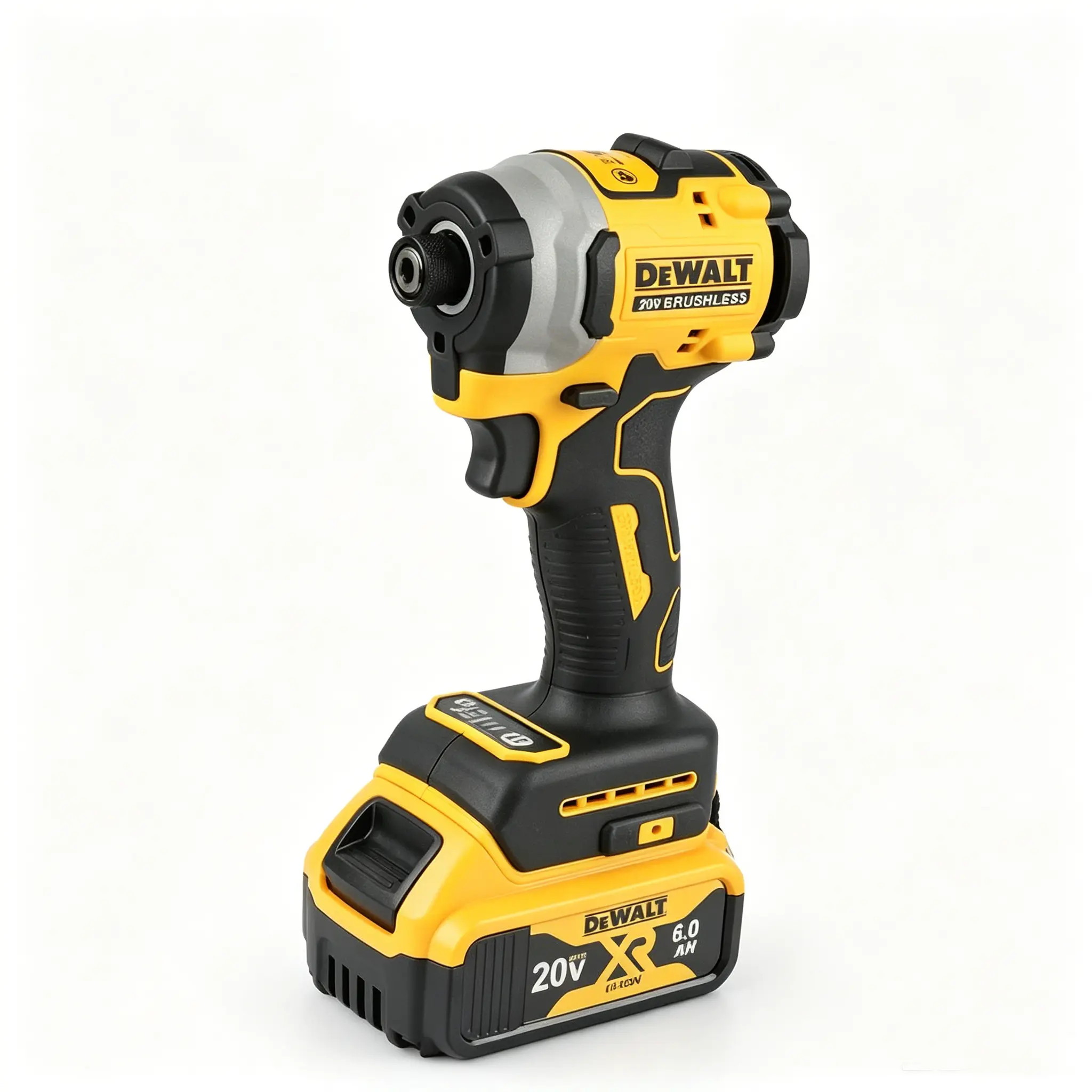 DCF850 20V cordless brushless impact driver, high torque, 3 speed settings, compact portable handheld tool for quick fastening of wood and metal