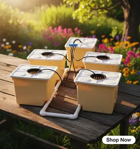 TikTok Shop 5-Bucket Hydroponic Drip Growing System for Efficient Plant Cultivation Dutch Bucket & DWC Grow Kit