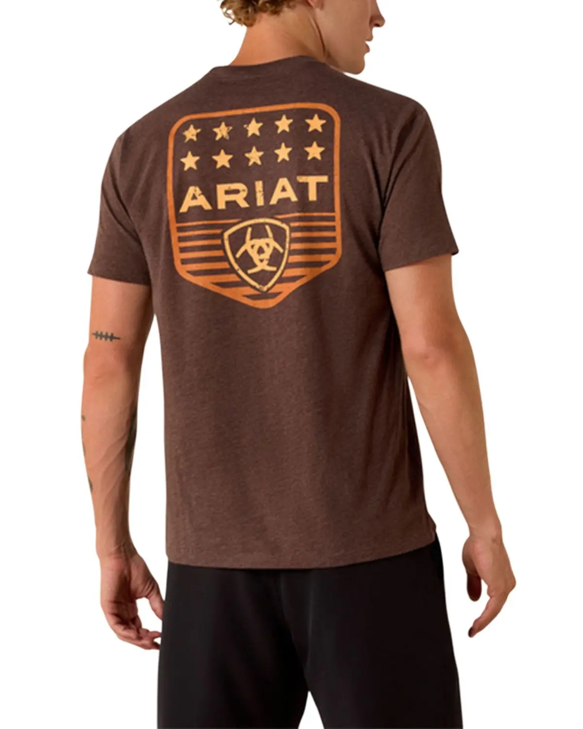 Ariat Men's Men'S Logo Patriotic Badge Short Sleeve Graphic T-Shirt - 10073963