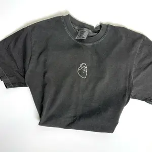 Cardic Nurse or doctor heart dainty embroidered icon T-Shirt, aesthetic neutral. Healthcare nursing RN and BSN Icons, Women's Top - Womenswear