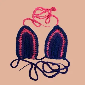 PRIDE Crochet Triangle Bikini Top