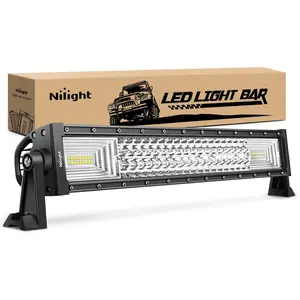 Nilight  LED Light Bar 22Inch 270W Triple Row 27000LM Flood Spot Combo Beam Led Bar Driving Lights Boat Lights Super Bright Led Off Road Lights for Trucks  dealsforyoudays