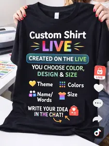 Custom Crewneck Created On LIVE – You Choose Color, Design & Size