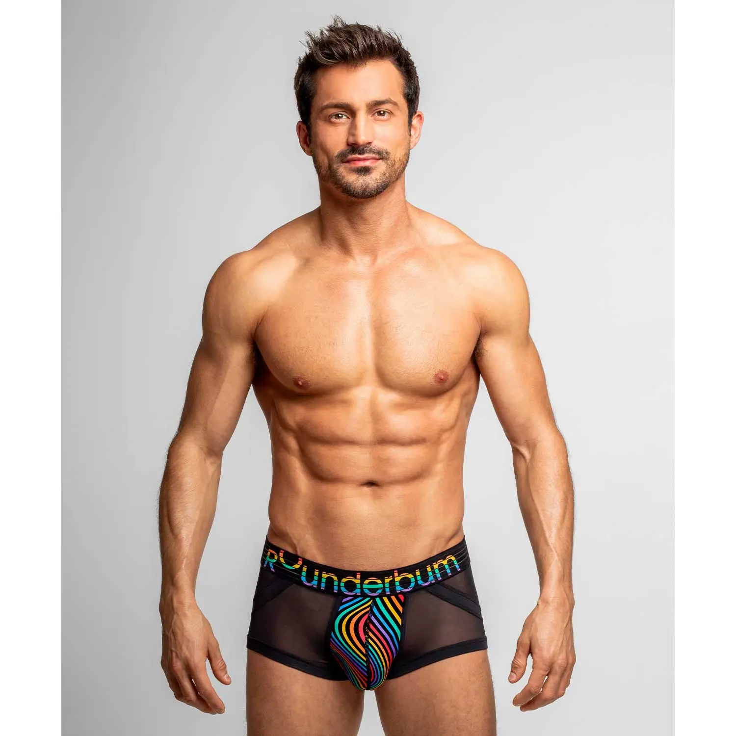 Rounderbum WAVEFORM PRIDE Anatomic Mini Trunk Men's Contour Pouch Bamboo S-XL