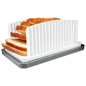 Bread Slicer for Homemade Bread, Bread Slicing Guide Adjustable Width, Compactable Bread Slicer Guide For Homemade Bread Adjustable - Cutter Loaf, Bagel, Bun Kitchen Utensils