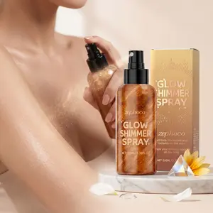 Party Glitter Body Spray (100ML), Eye-Catching Shimmer Effect, Natural Highlighter, Long-Lasting Non-Sticky, Body Glow Mist