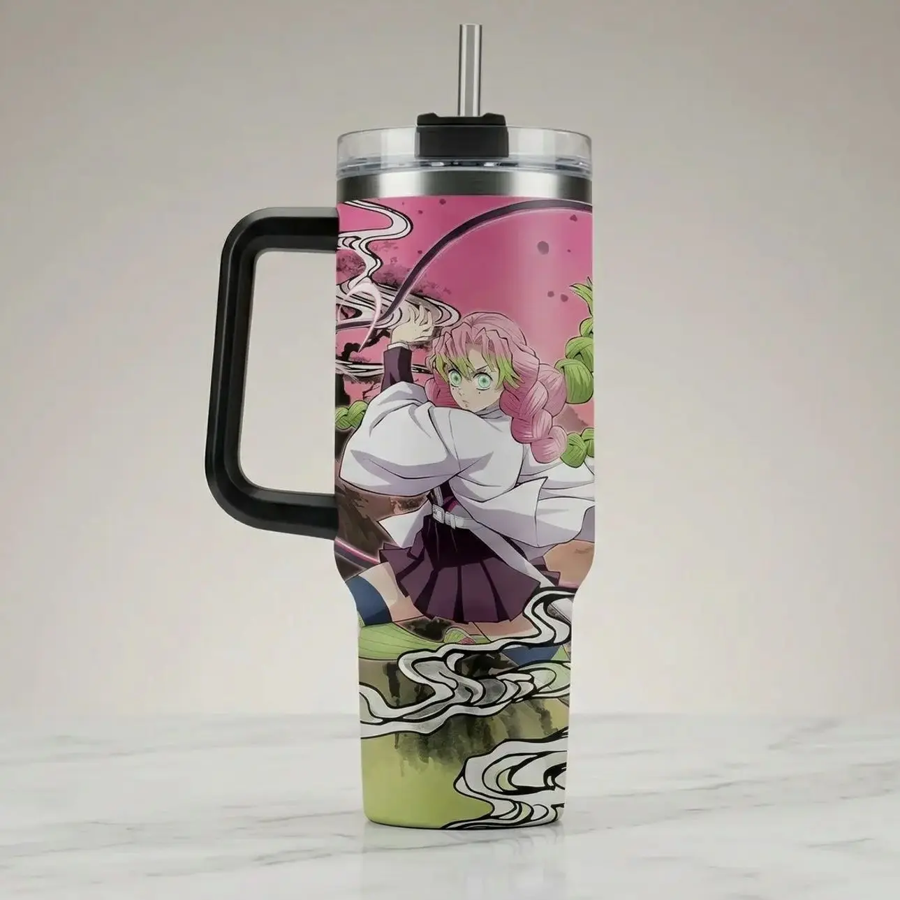 Mitsuri Kanroji Kimestu no Yaiba Demon Slayer Anime 40oz Stainless Steel Tumbler