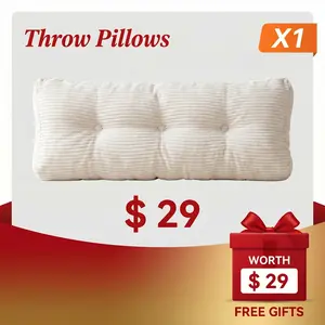 【Buy a sofa and get a free gift】Matching color corduroy sofa throw pillows, high resilience soft cushions, home sofa decorative pillows, suitable for the same series of lazy sofas.