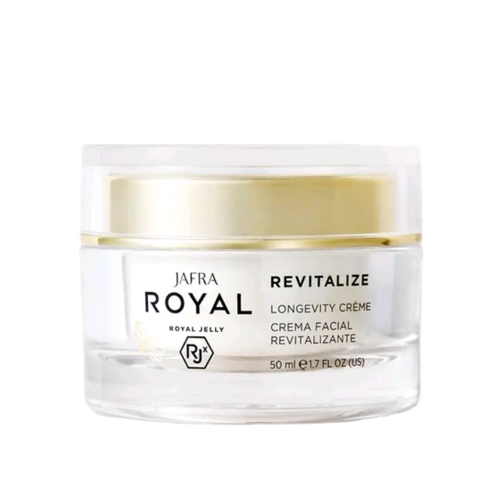 Royal Jafra Revitalize Longevity Creme - Gentle Moisturizer for Radiant Skin Repair & Youthful Appearances
