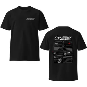 Lightning Truck Graphic T-Shirt, Sport Pickup Street Truck Tee, Performance Truck Shirt, Car Enthusiast Apparel, Mens Black Automotive Tee