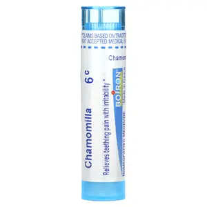 Boiron Chamomilla, 6C, Teething  & Irritability, Approx 80 Pellets | HSA/FSA Eligible