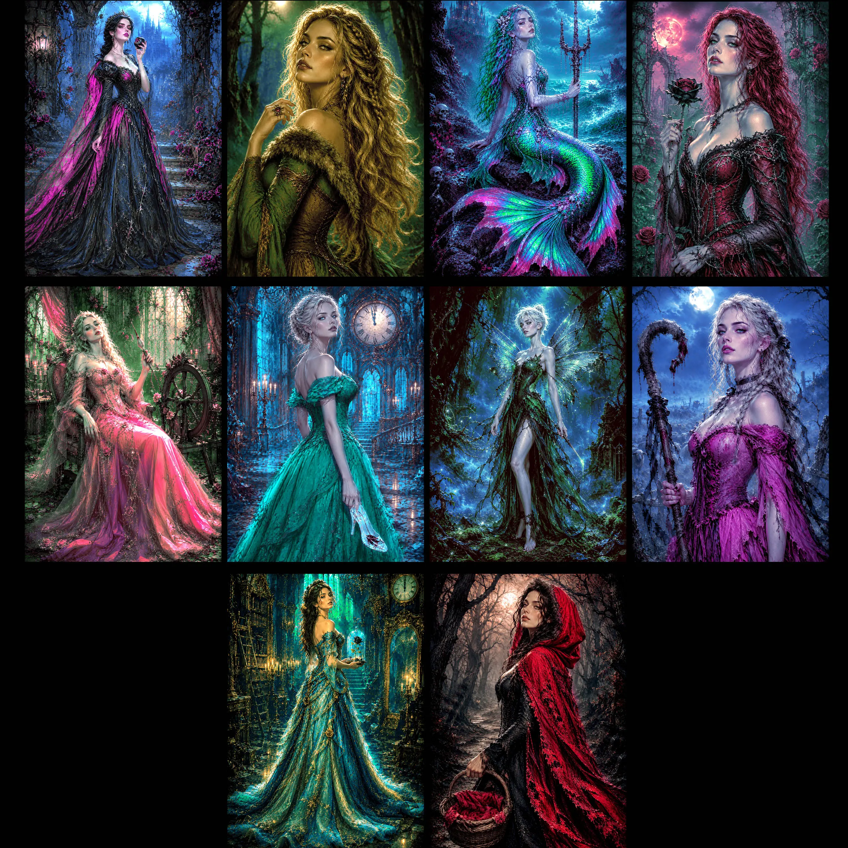 Dark Romantasy Fairy Tale Princesses