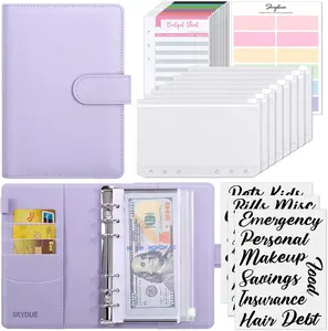 Budget Binder with Cash Envelopes & Expense Sheets — Money Saving Binder with Zipper Envelopes for Budgeting, Cash Stuffing, Savings Challenge & Expense Tracking