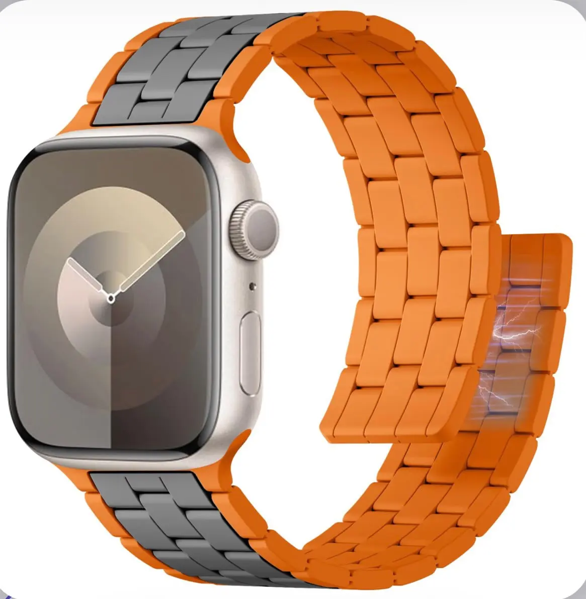 Premium Magnetic Silicone Strap Compatible with Apple Watch