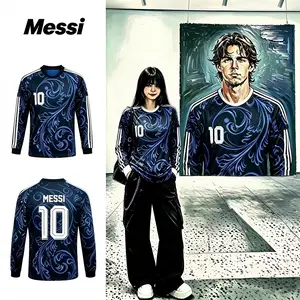 2026 Argentina Home And Away 10# Messi Short And Long Sleeve Soccer Jerseys Fans Version Breathable