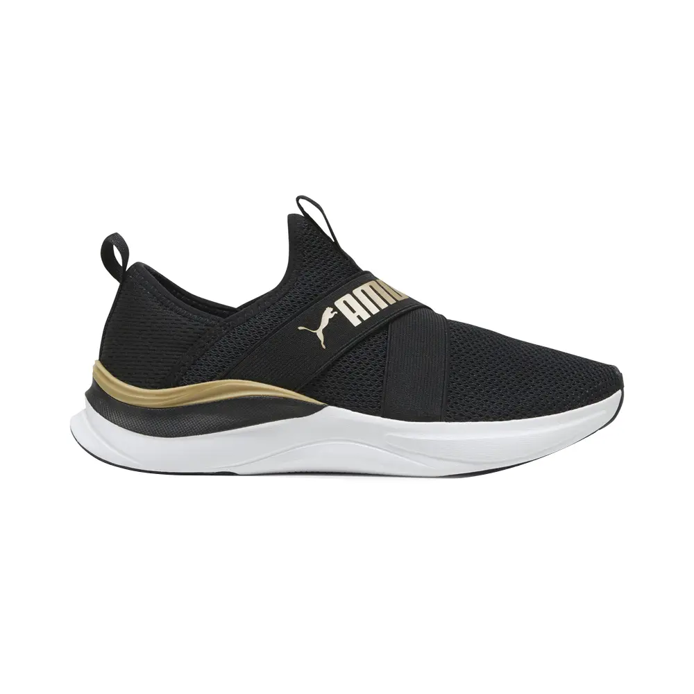 PUMA Womens Softride Harmony Slip On Sneakers Shoes Casual - Black