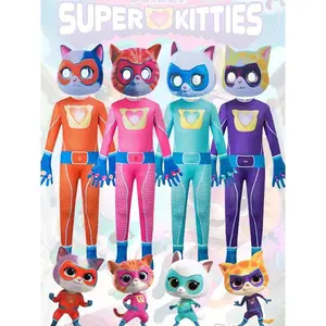 SuperKitties bodysuit leotard Halloween costume stage performance attire super cats