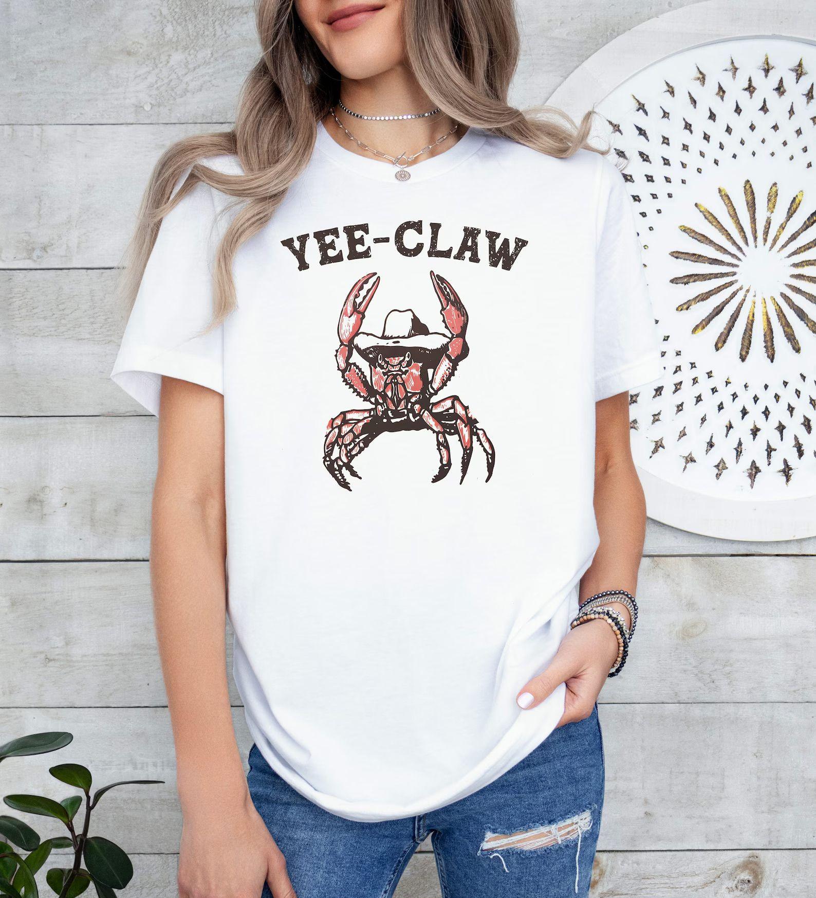 Yee Claw Yee Haw Crab Shirt Comfort  &hellip;