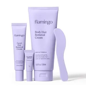 Flamingo Hair Removal Cream Duo - Face & Body(200ML), Results Up to 7 Days, Mild Scent,Gentle for Sensitive Skin, Facial hair remover for women Flamingo Hair Removal Cream Duo - Face & Body(200ML), Results Up to 7 Days, Mild Scent,Gentle for Sensitive Skin, Facial hair remover for women