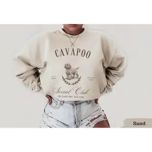 Custom Cavapoo Social Club Sweatshirt, Cavapoo sweatshirt, Cavapoo gifts, Cavapoo, Cavapoo mom, Dog mom crewneck, Cavapoo owner, Social club