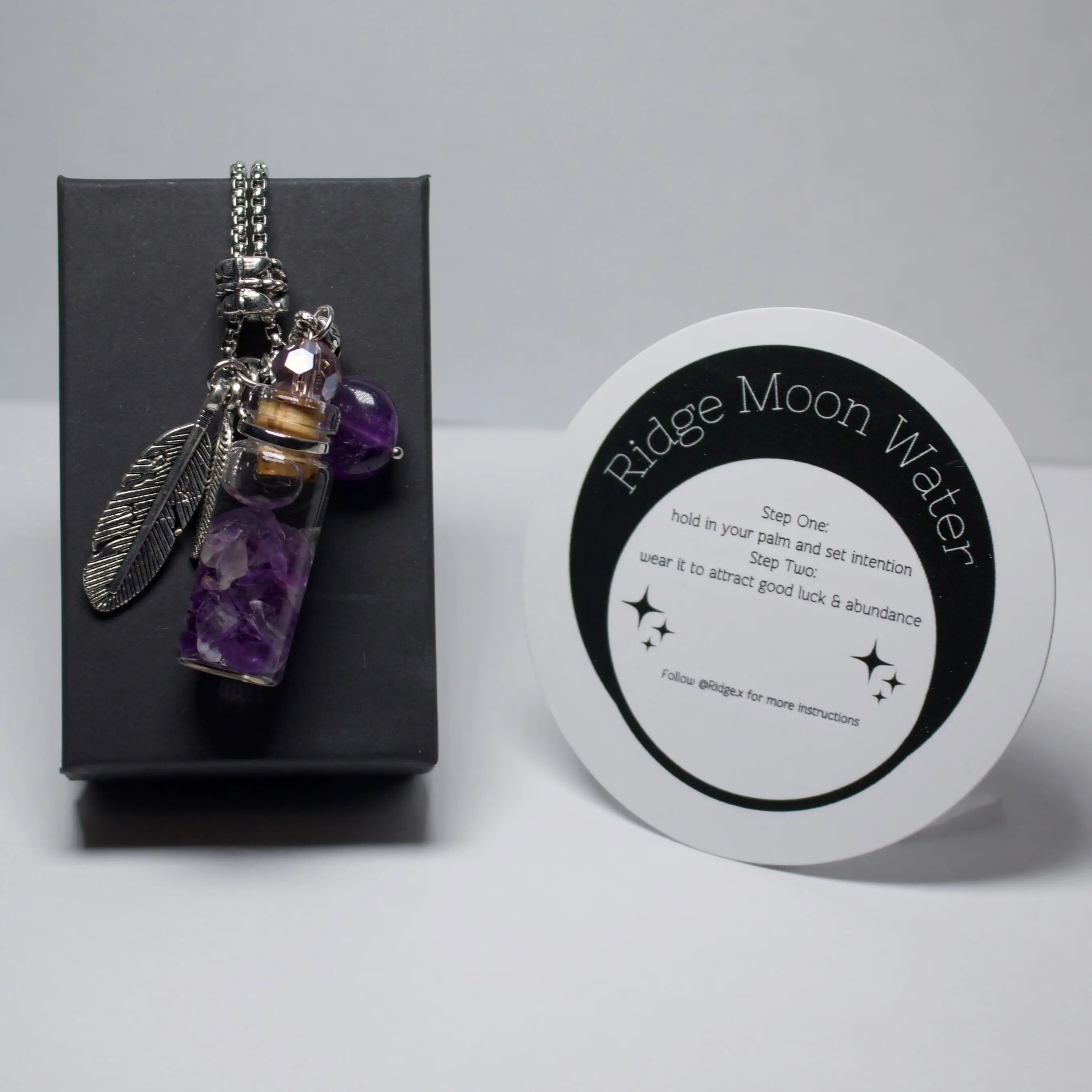 2.0 Amethyst Moon Water Necklace