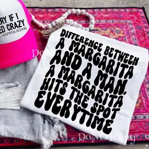 Difference Between a Man and Margarita T-Shirt