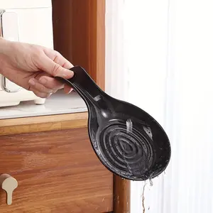 1pc Durable Kitchen Spoon Holder Set - Stylish Plastic Utensil Rack, Designed for Rotation, Suitable for Stove and Countertop - Safe Cooking Accessory, Non-Tabletop Mess-Free Spoon Stand