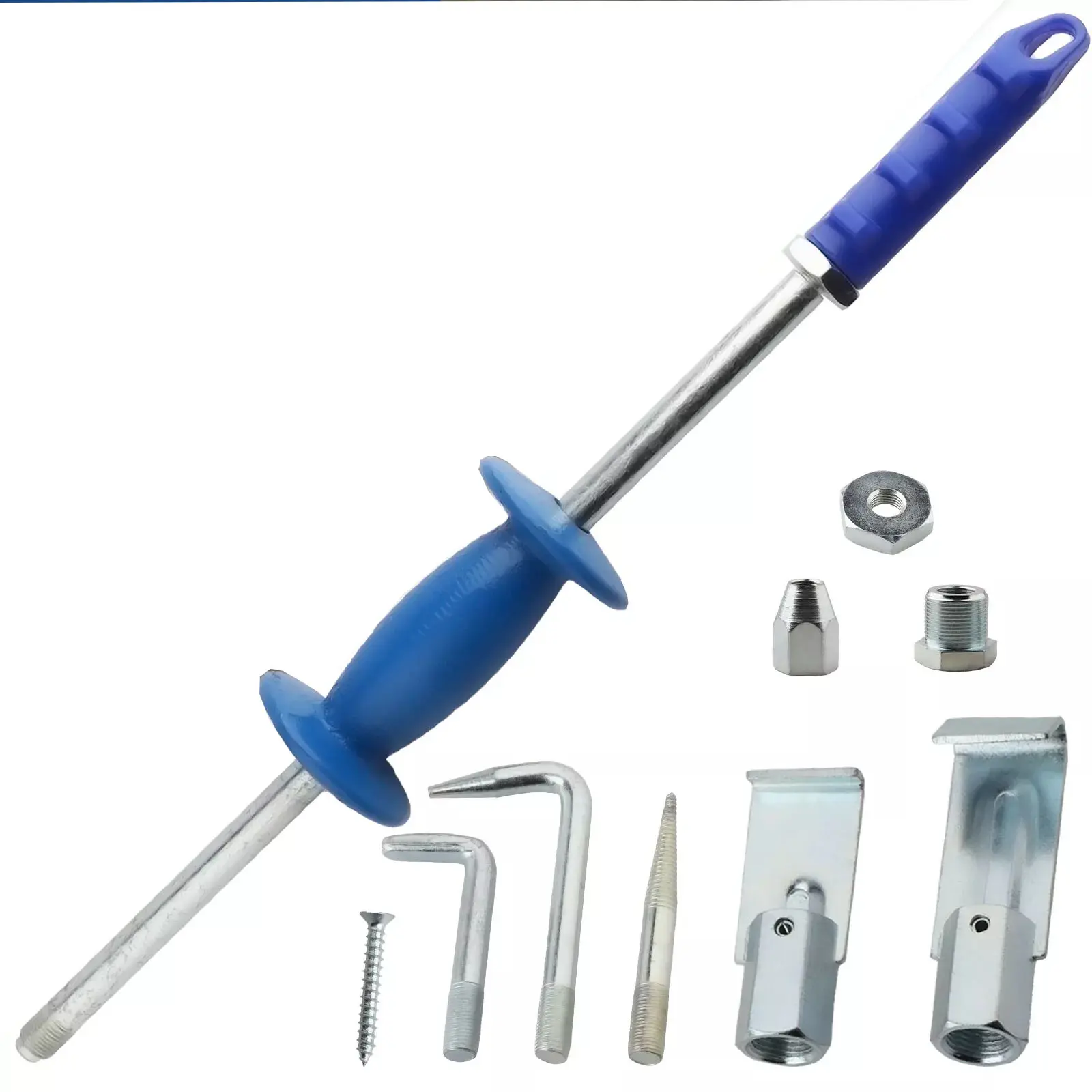 Slide Hammer 9-Piece Set, Duty Dent Puller Slide Hammer Kit Paintless Dent Removal Tool
