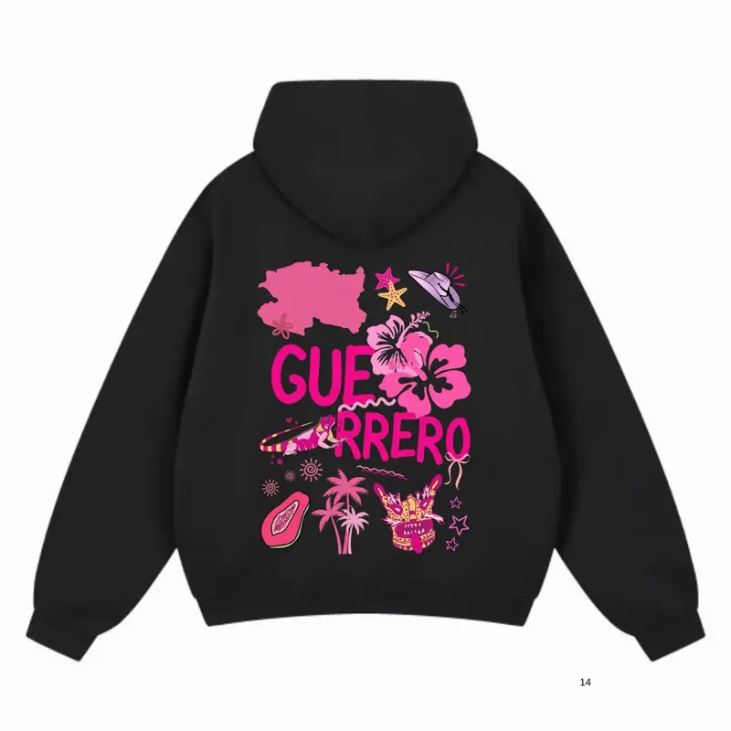 Guerrero Mexico Pink Herencia Collection Sweater with Unique Design Elements Unisex Soft Feminine and Strong Pink Sweater for Niñas and Mujeres