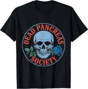 Dead Pancreas Society Funny Skeleton Diabetes Awareness T-Shirt