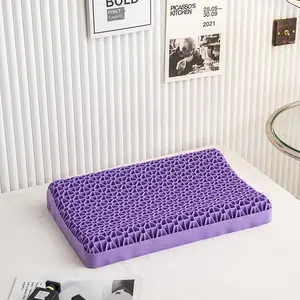 TPE Fruit Gel Neck Support Silicone Pillow Washable Soft Breathable Self-Responsive Rebound Pressure-Free Pillow Wholesale Bulk Purchase