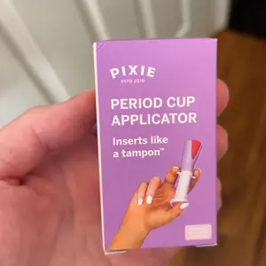 Pixie Menstrual Cup Applicator for Feminine Care - Inserts Like A Tampon - Every Woman Can Now Use Period Cups - Perfect for Long Nails - Self Sanitizer TPE Properties - Travel Case