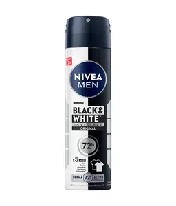 Nivea Black and White Invisible Original 72 hours Spray 150 ml Body Care Daily- MEN SPRAY DEODORANT