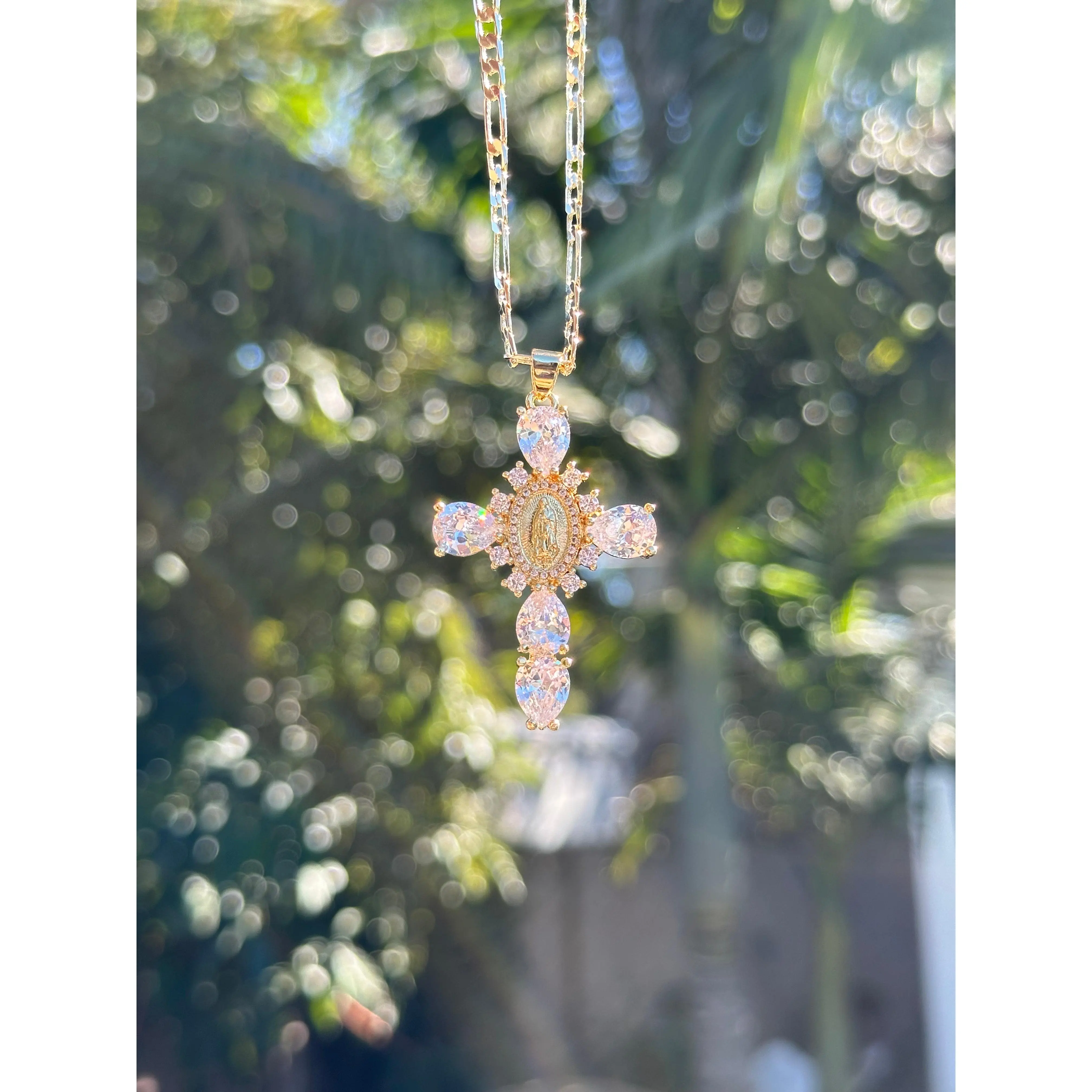 Sparkly Virgen Mary Cross Sparkly Virgen Mary Cross